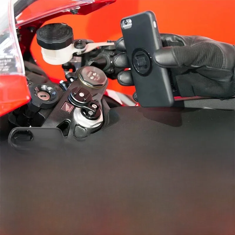 Wspornik motocyklowy do montażu centralnego Uchwyt na telefon komórkowy Odporna na wstrząsy podstawa do nawigacji GPS z etui na iPhone'a SP — zdjęcie produktu 7