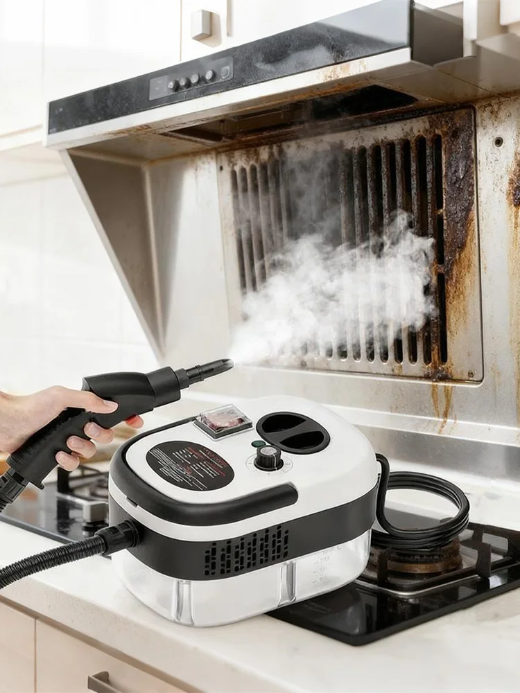 Stoomreiniger Hogedrukreiniger op hoge temperatuur met afstandsbediening Stoomreinigingsmachine voor thuis Afzuigkap Auto 2500W - afbeelding 2