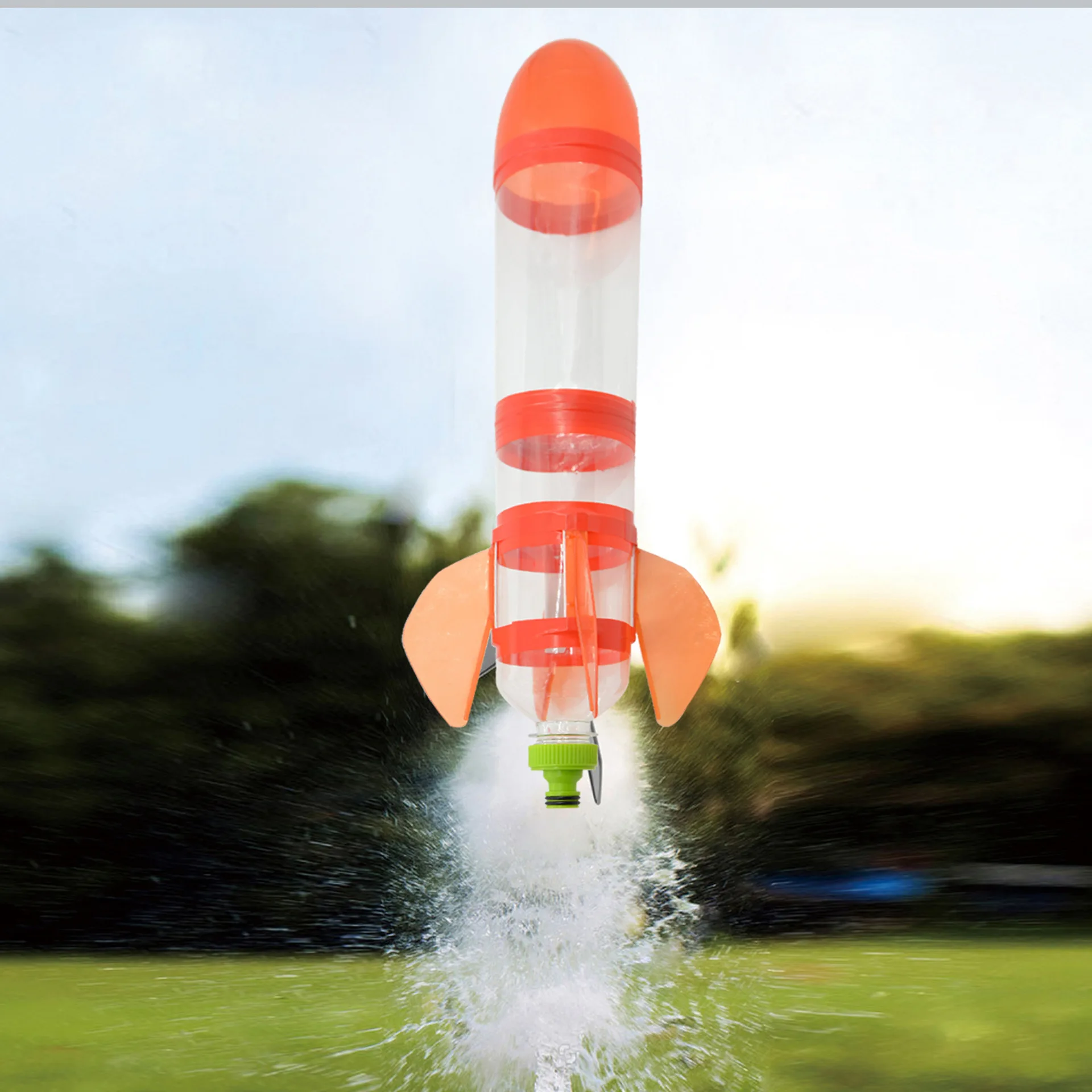 Water Rocket Launcher Science Experiment Material Children DIY Handmade Full Set Of Production Materials Competition Toy Gift