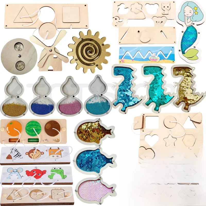 Accessoires de planche occupée, bricolage fait à la main, Cognition graphique, enseignement Montessori, exercice d'éducation précoce des enfants, jouet éducatif du cerveau