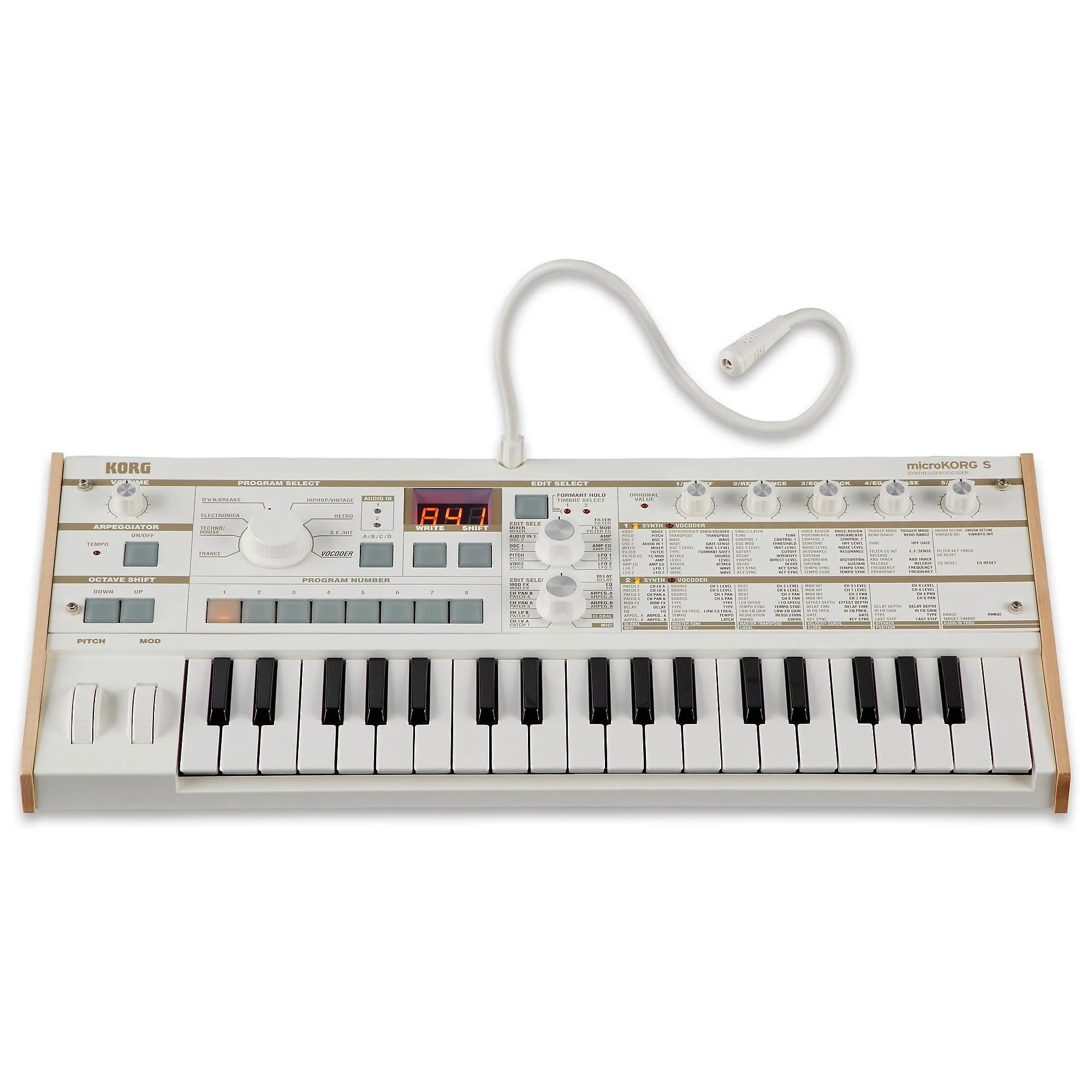 

BIG DISCOUNT SALES NEW Korg microKORG S Synthesizer and Vocoder with Built-in Speakers and Decksaver Cover