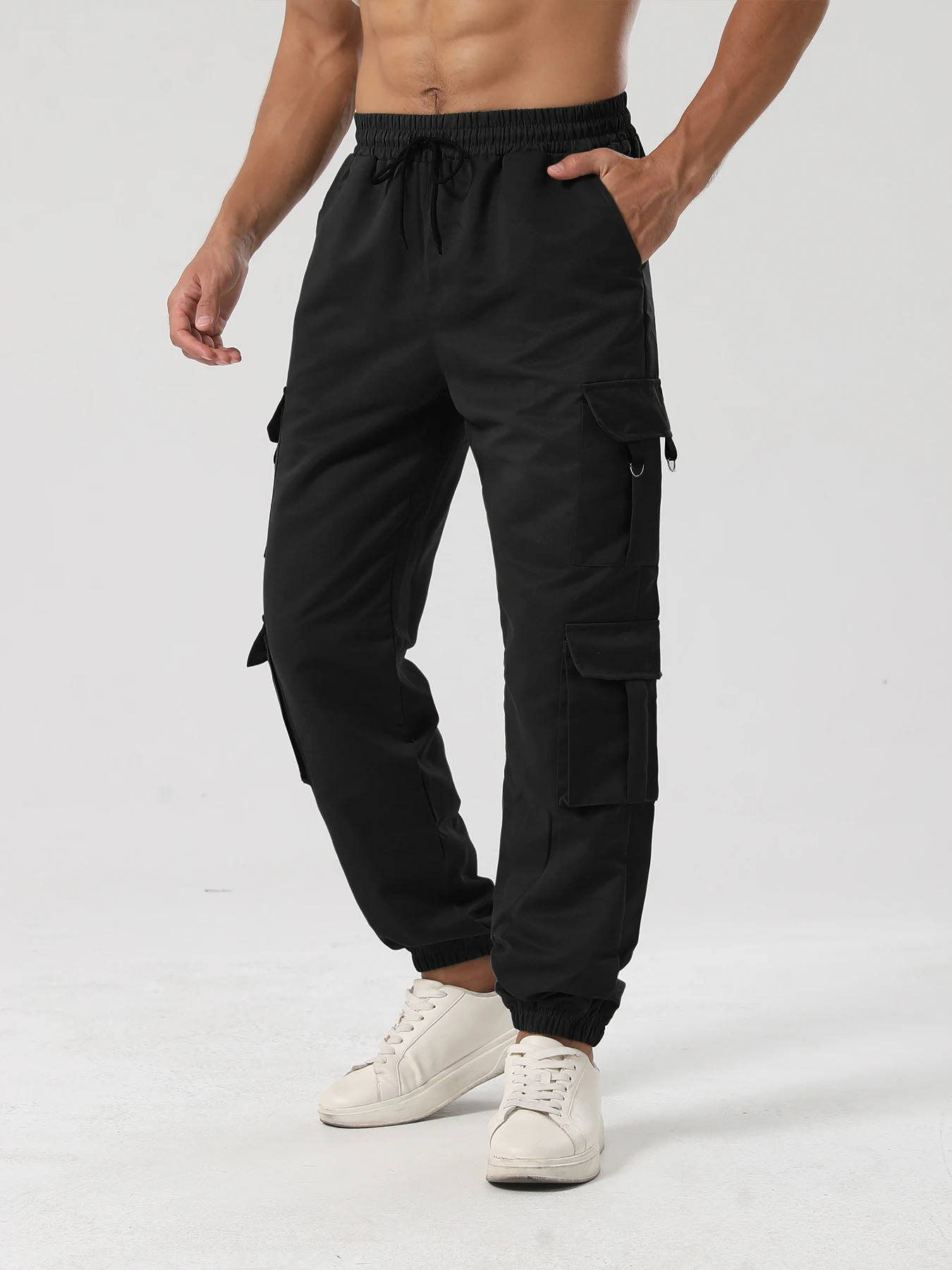 Hochwertige Herren-Freizeithose im Workwear-Stil, amerikanischer Street-Hip-Hop-High-Street-Stil. Erschwinglicher Preis