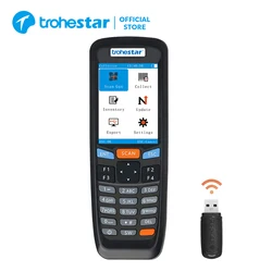 Trohestar Barcode Scanner Portable Reader 1D 2D QR Bar code Scanners Handheld Inventory Data Collector For Logistics Market