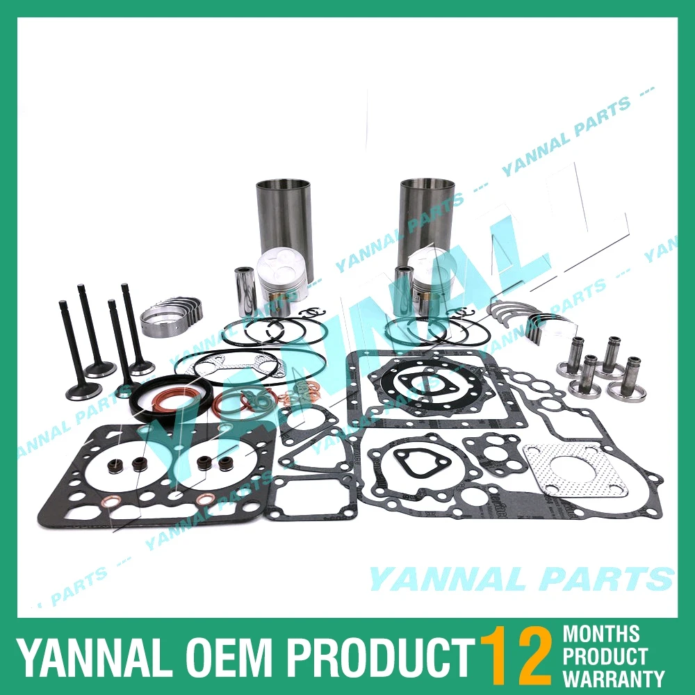 For Thermo King TK2.49 TK249 2 Cylinder Engine Rebuild Kit