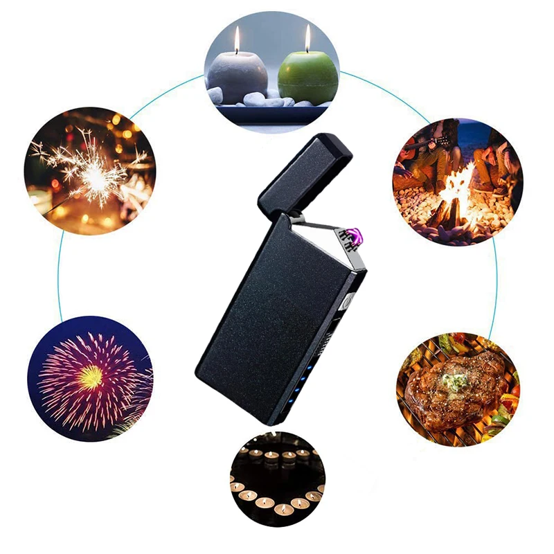 Flash powder craft fashionable outdoor lighter, specially designed for men - 500mAh battery, with strong battery life, supports