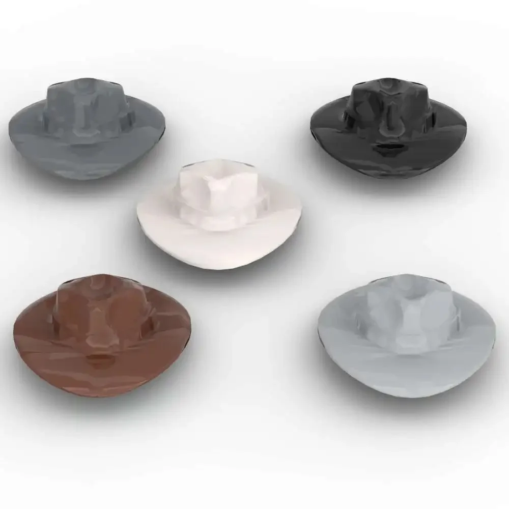 MOC 10 pièces Fedora couvre-chef chapeau 61506 bloc de construction partie Kit briques figurines assembler particules bricolage jouet pour enfants cadeau d'anniversaire