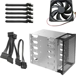 IDE Cable3 .5 hard drive cage 5 X 3.5