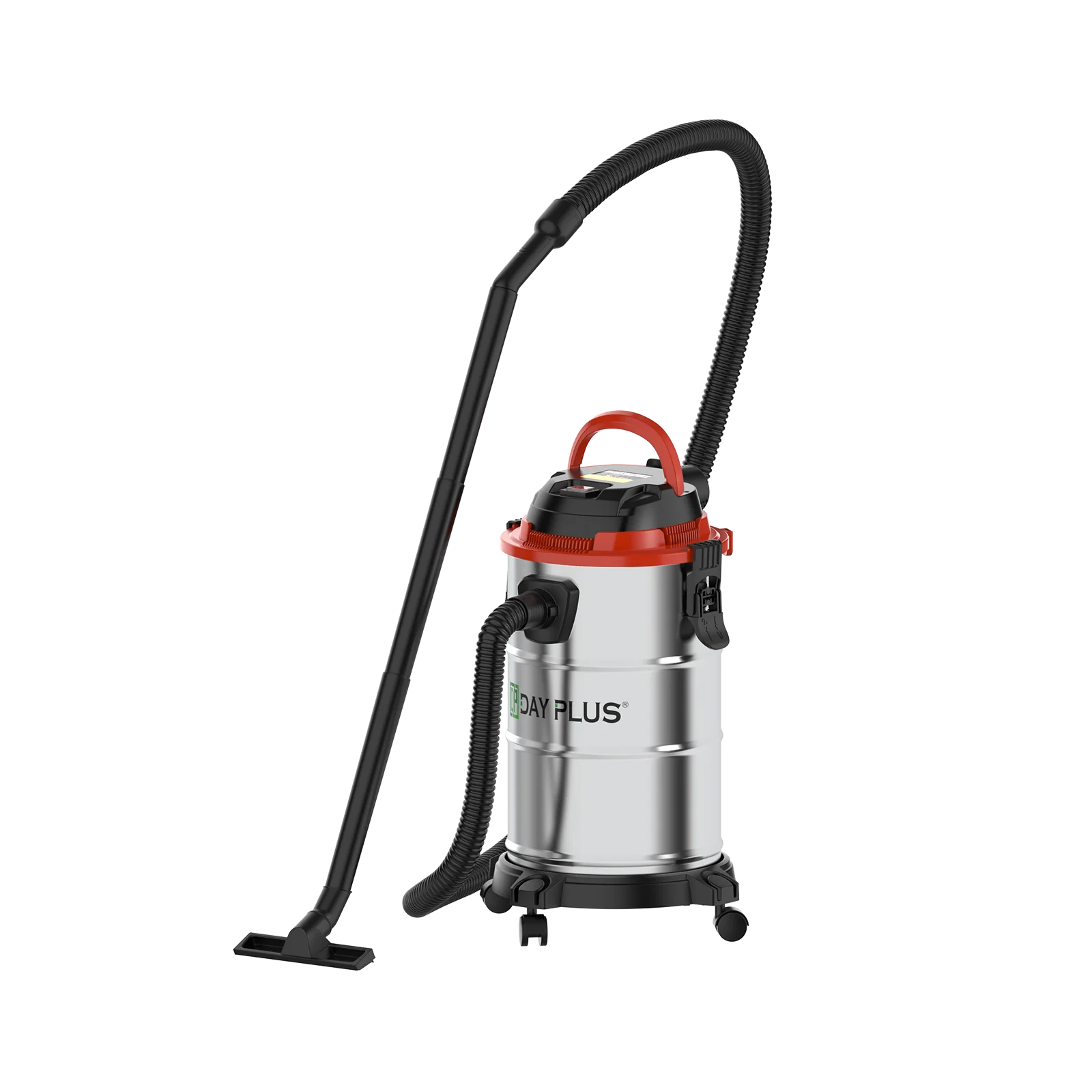3-in-1 3000W Industriestaubsauger Nass- und Trockensauger 19kPa Starke Saugkraft & 18 Liter Fassungsvermögen & 4 Lenkrollen