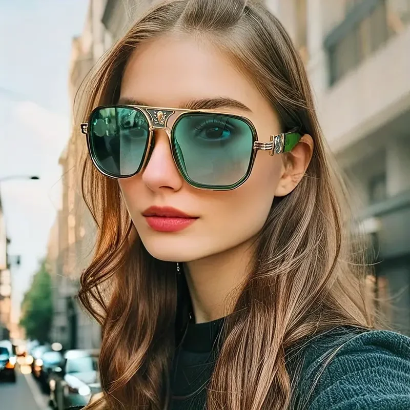 

Новинка 2025, независимые брендовые классические модные металлические солнцезащитные очки для мужчин и женщин, декоративные солнцезащитные очки для путешествий на открытом воздухе, рыбалки