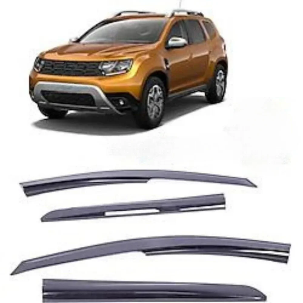 For Dacia Duster 2018-2023 car window accessories sport style window deflector rain cover visor awnings Exterior Accessory Parts