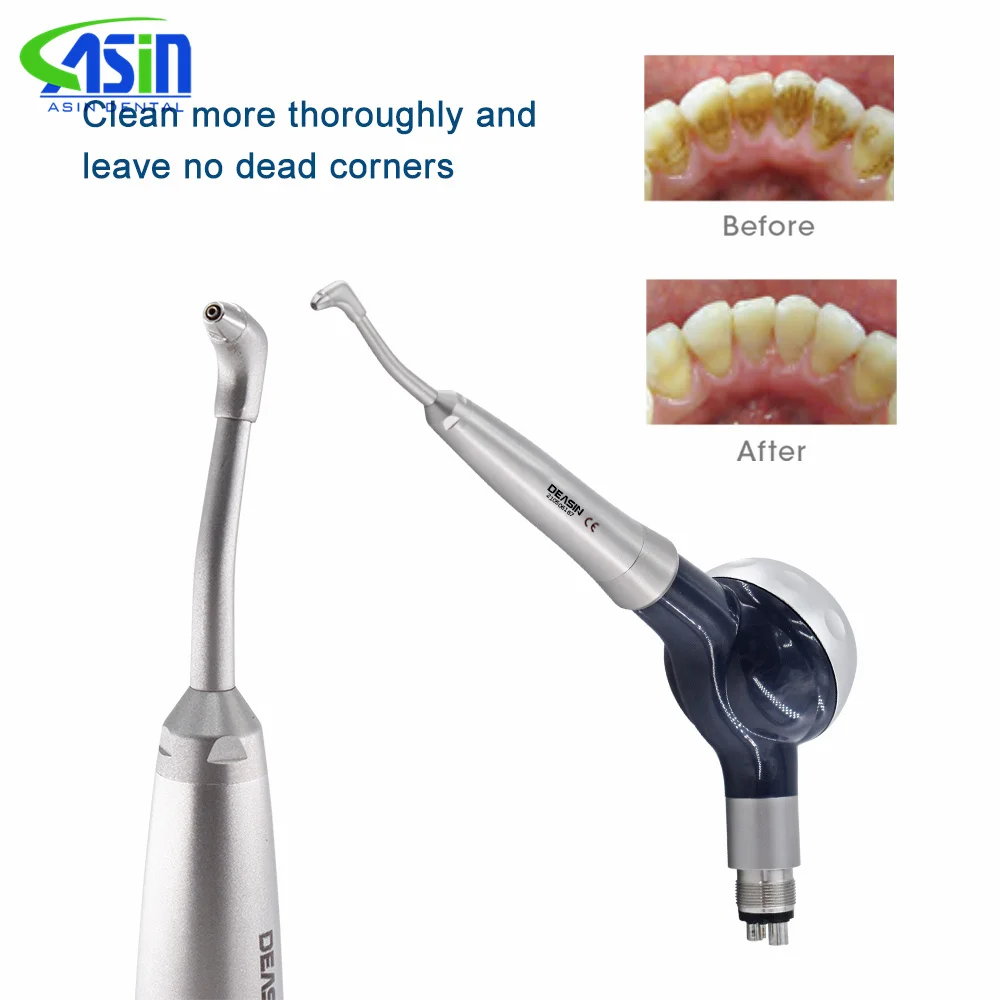 DEASIN Dental equipment 2hole/ 4hole Air water Polisher handpiece Microetcher Sandblaster sandgunTeeth Polishing Air Prophy