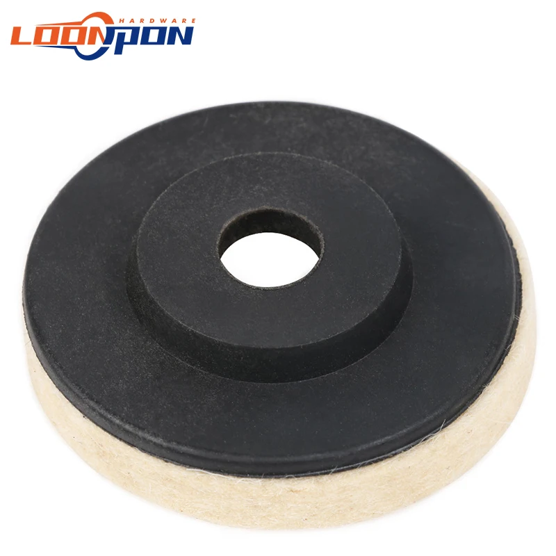 Loonpon 50mm/75mm Wool Polishing Wheel Polishing Pads Angle Grinder Wheel Felt Polishing Disc for Metal Marble Glass Ceramic