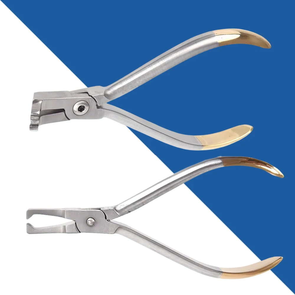 Dental Posterior Teeth Bracket Removing Pliers for Cutting Adhesive Part Stainless Steel Orthodontic Forceps Tool Set