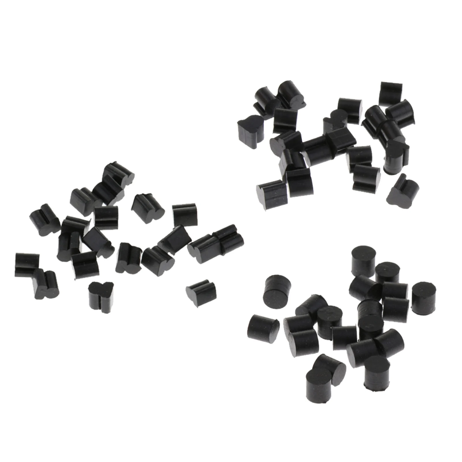 20Pcs Black Silicone Horn Silica Gel Pads Non-slip Protective Mat Replacement Part for Alto Horn Wind Brass Instrument Supply