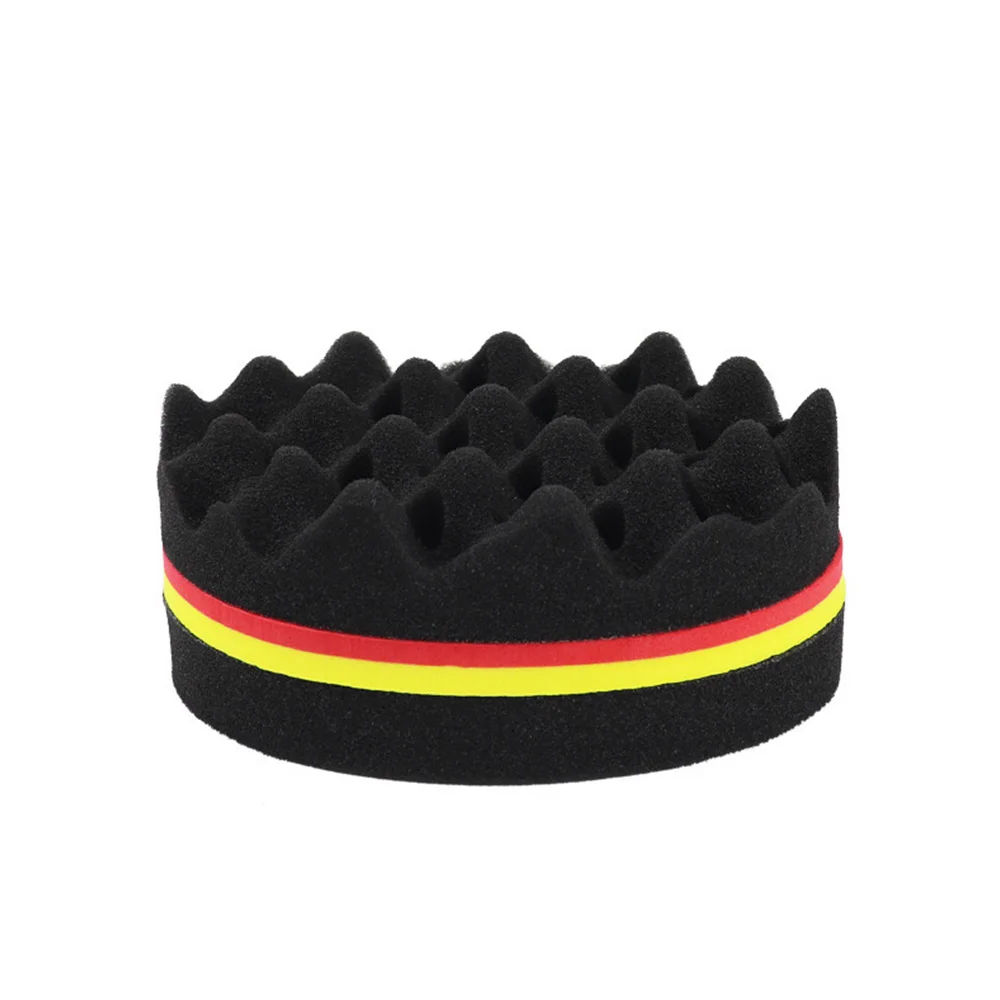 Oval Double Sides Magic Twist Hair Brush Sponge Brush Big Holes Barber Sponge Brush Twist Hair Afro Curl As Hair Care Tools