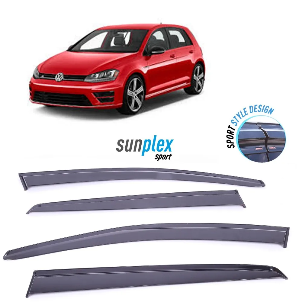 Car window accessories for Volkswagen GOLF 5-6-7 2013-2019 Sport Style window deflector rain cover visor awnings