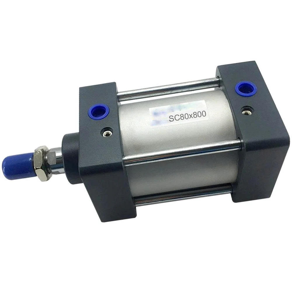 SC80 Pneumatic Air Cylinder Double Acting Single Rod Bore 80mm Stroke 25–500mm