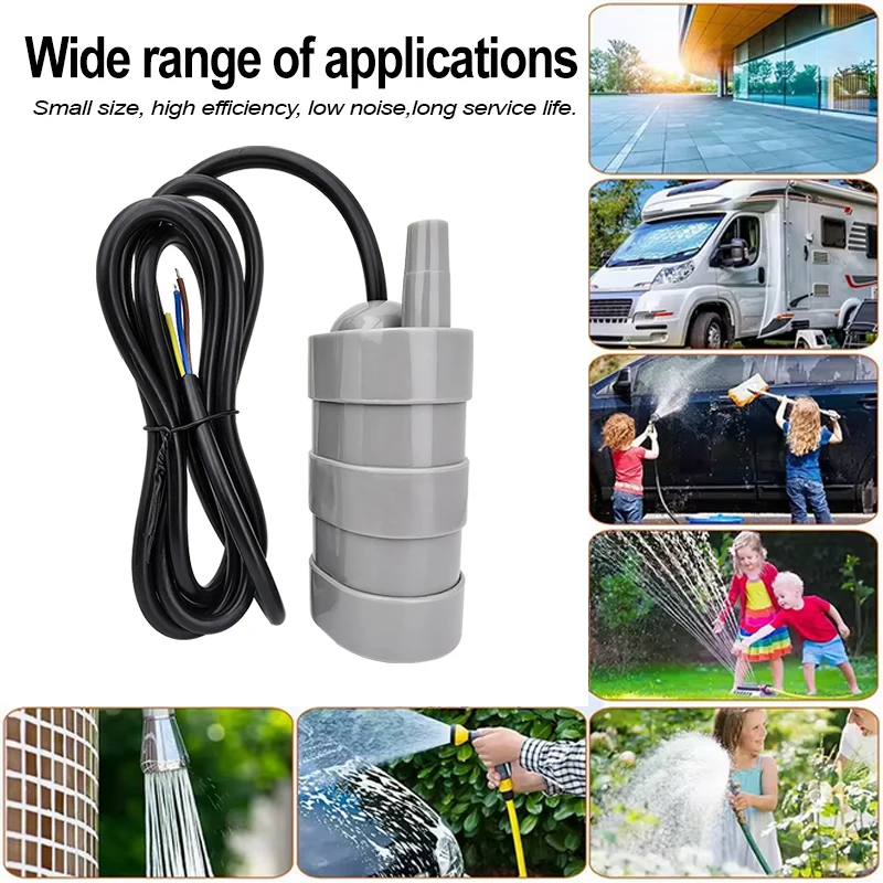 Bomba de Motor sin escobillas portátil DC12V/24V 1000L/H, bomba de succión de fondo Vertical, calentador de agua, máquina ranuradora, bomba de refuerzo de refrigeración