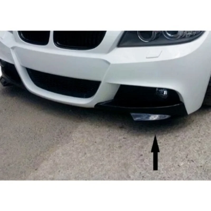 For BMW E90 Front TAMPON Splitter 2 Pieces 2004-2012 LCI M Technical Body Kit 3 Series Car Accessories Sports Outer Tuning