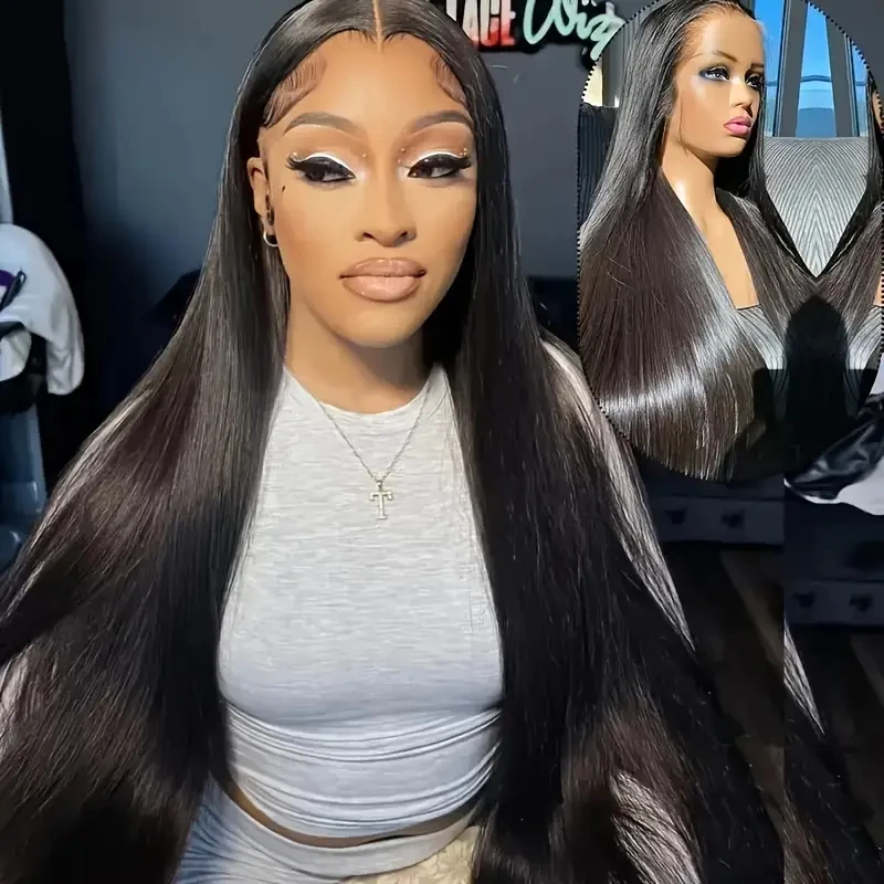 

HAIRTIM 5x5 HD Straight Wigs Human Hair Straight 5x5 HD Lace Closure Wigs Human Hair Pre Plucked With Baby Hair Wigs For Women