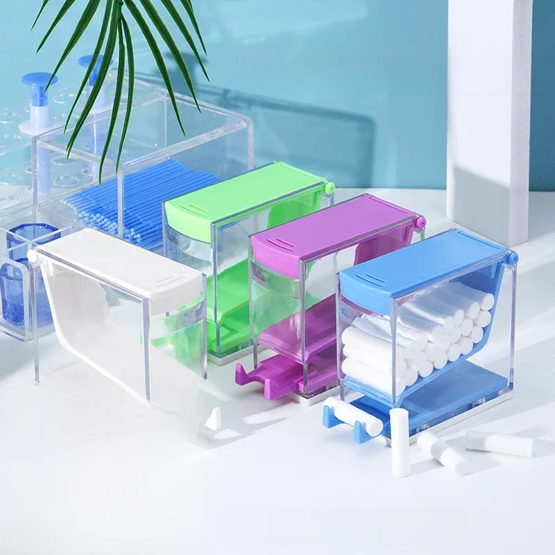 ELIJAH dentiste rouleau de coton distributeur support presse Type boîte avec rouleaux de coton jetables dentaires rouleaux de coton de haute pureté pour les gencives