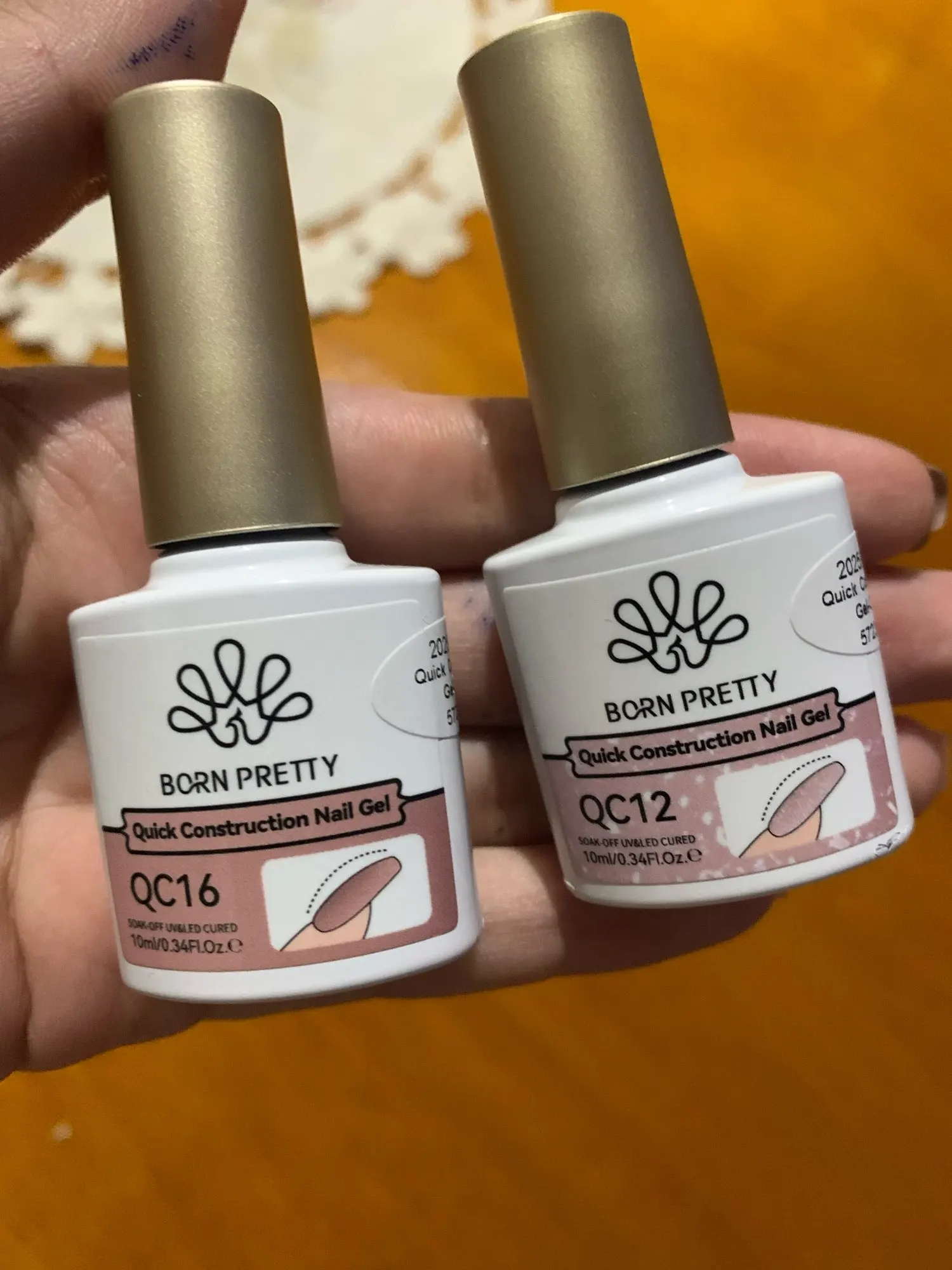 BORN PRETTY Nude Pink Quick Construction Nail Gel Nail Polish 10ml Vernis Semi Permanent Milky White Clear Extension Hard Gel photo review