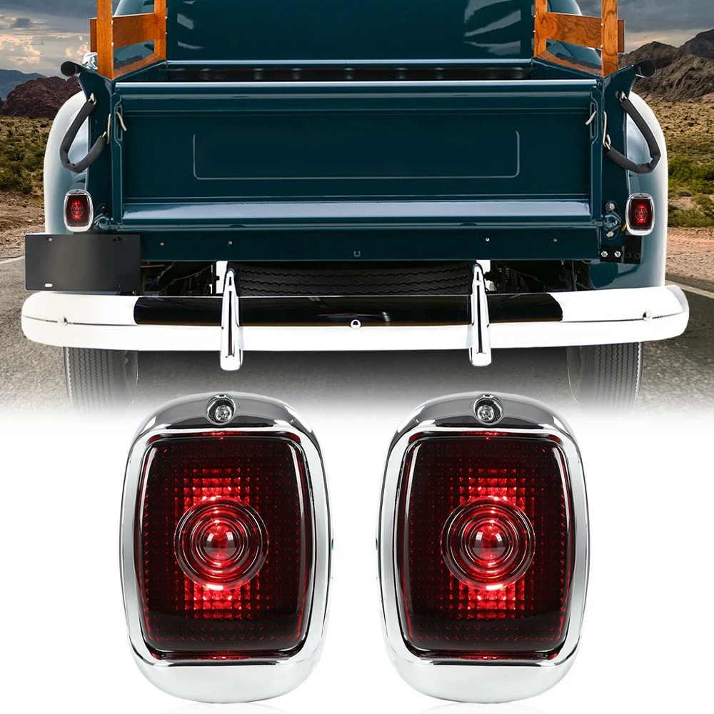 

Fit for Chevy 40-53 First Series Pickup Truck Rear Tail Lamp Lights Right Left