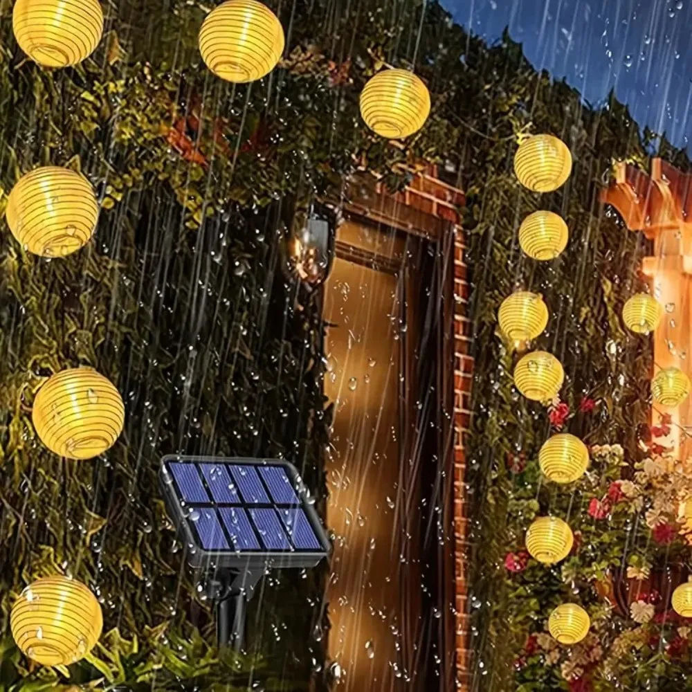 Linterna impermeable, guirnaldas de luces alimentadas por energía Solar, 10-30 LED, guirnalda para exteriores, luces de Patio, lámpara de energía Solar para decoración navideña de jardín