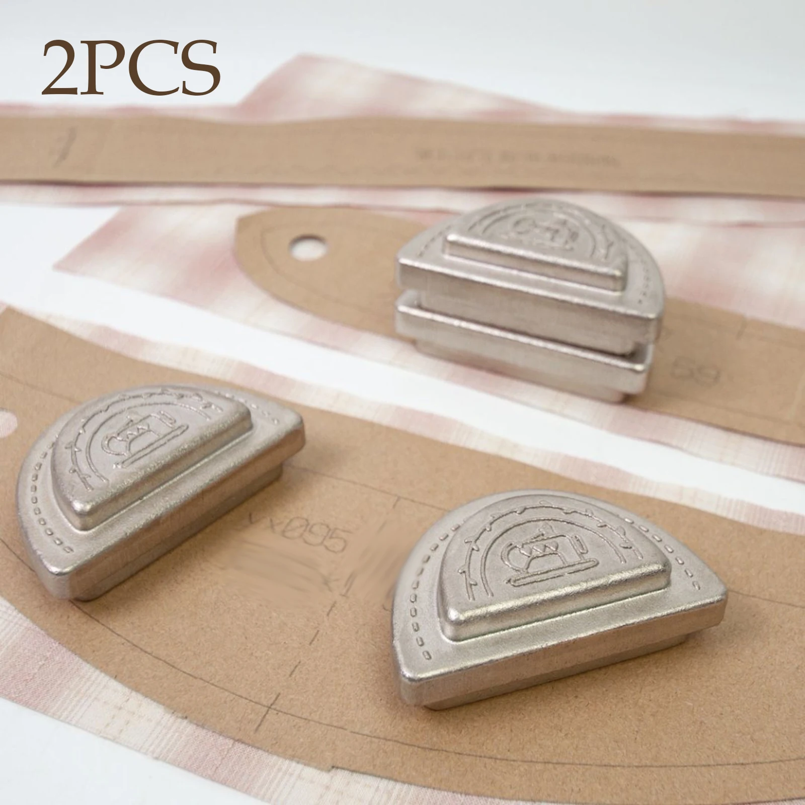 

2 Pieces Iron Pattern Weights Fabric Cutting Weights Sewing Tools Crafting Supplies, for Ironing Writing Dressmaking