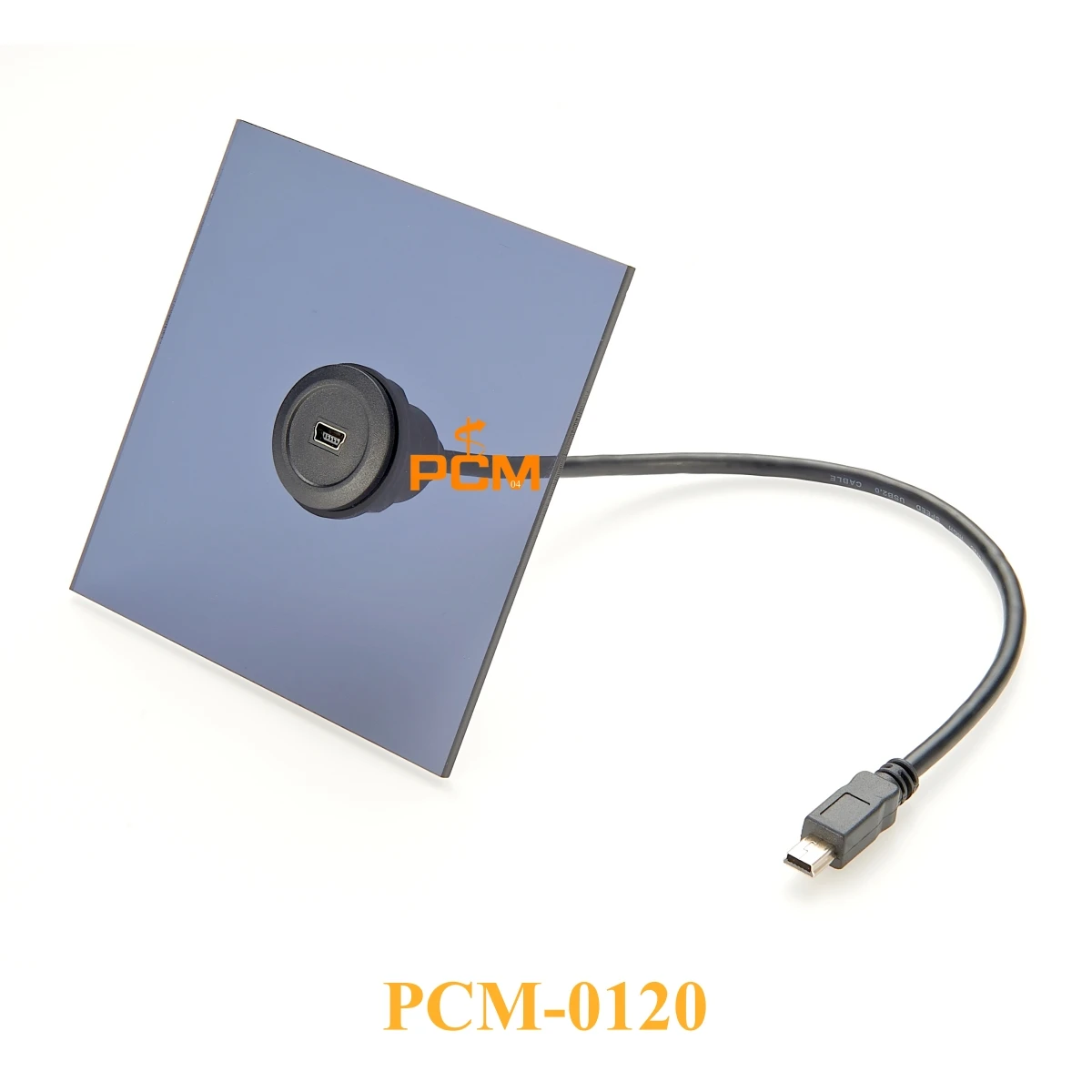 Panel Mount Mini USB Male to Female Extension Cable, Mini B 2.0 5pin 480Mbps Connector Car Boat Motorcycle Dash Mount Adapter