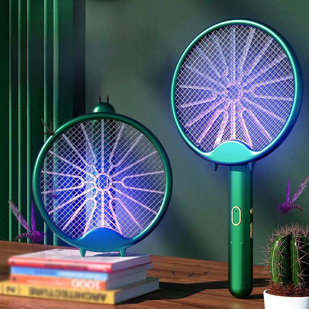 3000v elektrische Mücken schläger Moskito-Killer-Lampe USB wiederauf ladbare faltbare Mücken schutz