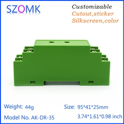 Electrical cable box for pcb din rail housing