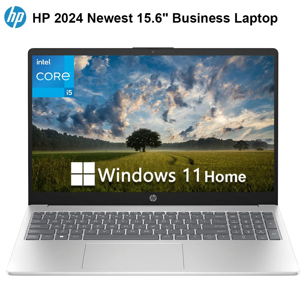 HP 2024 Newest 15.6" HD Laptop,Intel Core i5-1334U Business Laptop,64GB RAM, 2TB SSD,Iris Xe Graphics,WiFi 6,Windows 11 Home