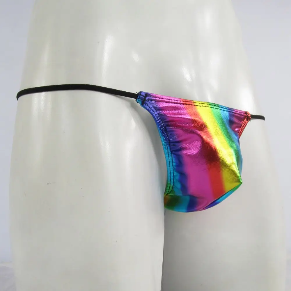 

G2093 мужская сексуальная сумка-стринги, классическая маленькая сумка с металлическим покрытием