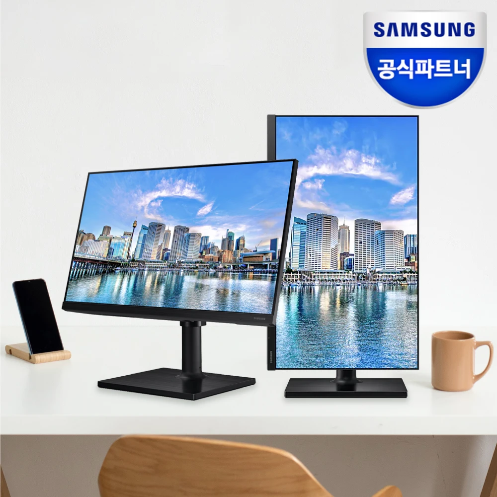 Samsung Electronics Piot Monitor F22T450 54.6cm IPS Panel Piot Webtoon Sero Cam Office/Home Monitor