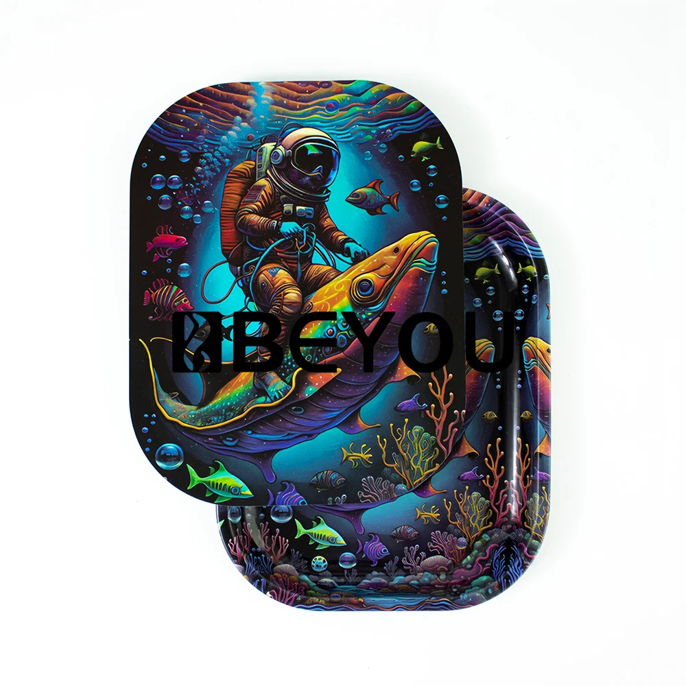 롤링 트레이 뚜껑 세트, 마그네틱 커버 백 콤보 키트, 플라스틱 Opp 파우치, 담배 흡연 액세서리, 재사용 가능한 지퍼 보관 맞춤