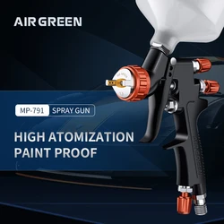 Original High Pressure Water-soluble Paint HVLP Spray Gun AIR GREEN 791 Airbrush Tools Nozzle Size 1.3mm