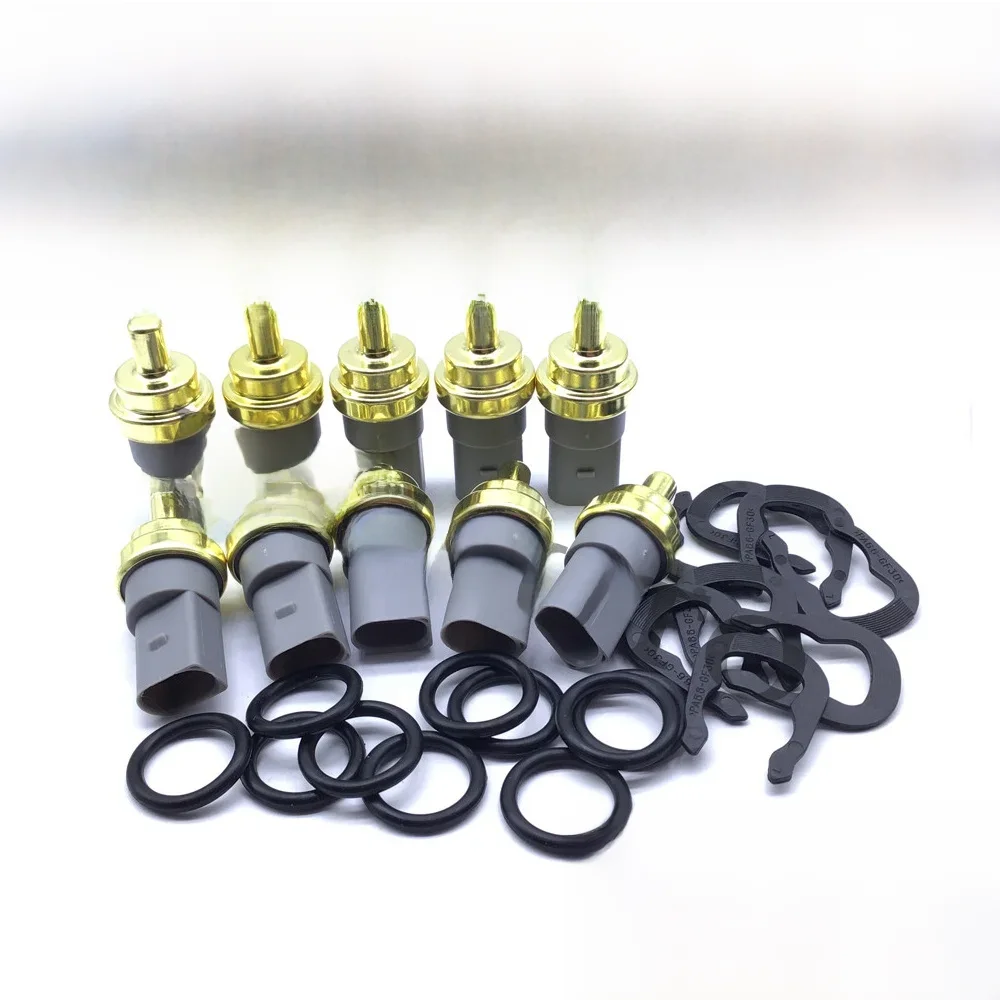 10 * New Engine Coolant Temperature Sensor With Clip & O-Ring For Porsche Audi VW 06A919501A 95510612500 95510612501 06A919501