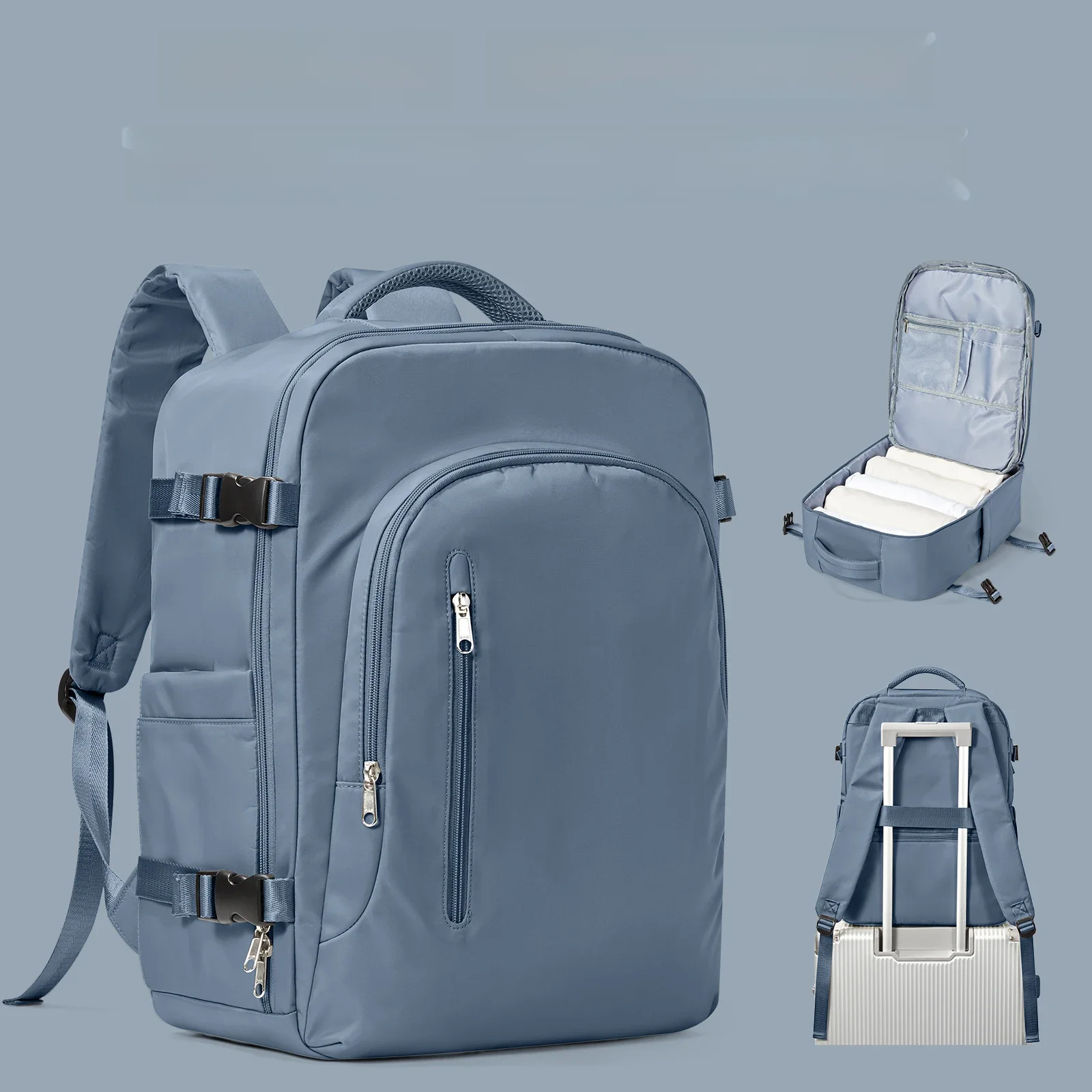 Bolsa para laptop mochila de viagem para mulheres grande capacidade easyjet carry-ons 45x36x20