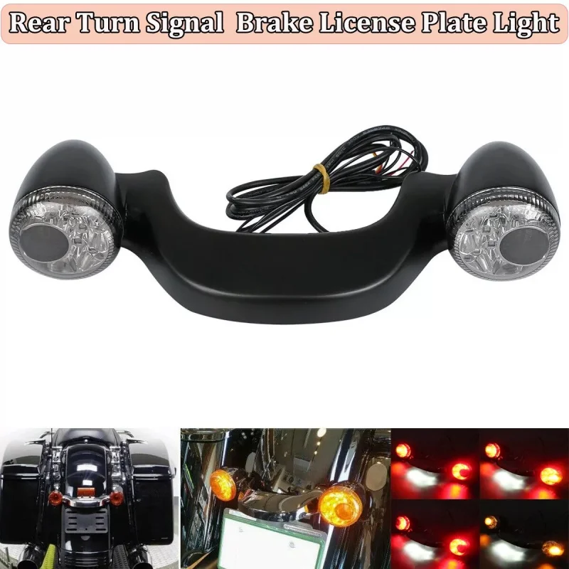 

Motorcycle Integrated Turn Signals Brake Light Running Lamp Down Light Bar Fit For Harley Touring Street Road Glide 2010-2013 20