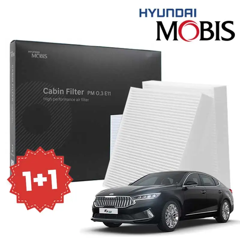 1+1 Hyundai Mobis K7 Air Conditioner Filter All models PM0.3 E11