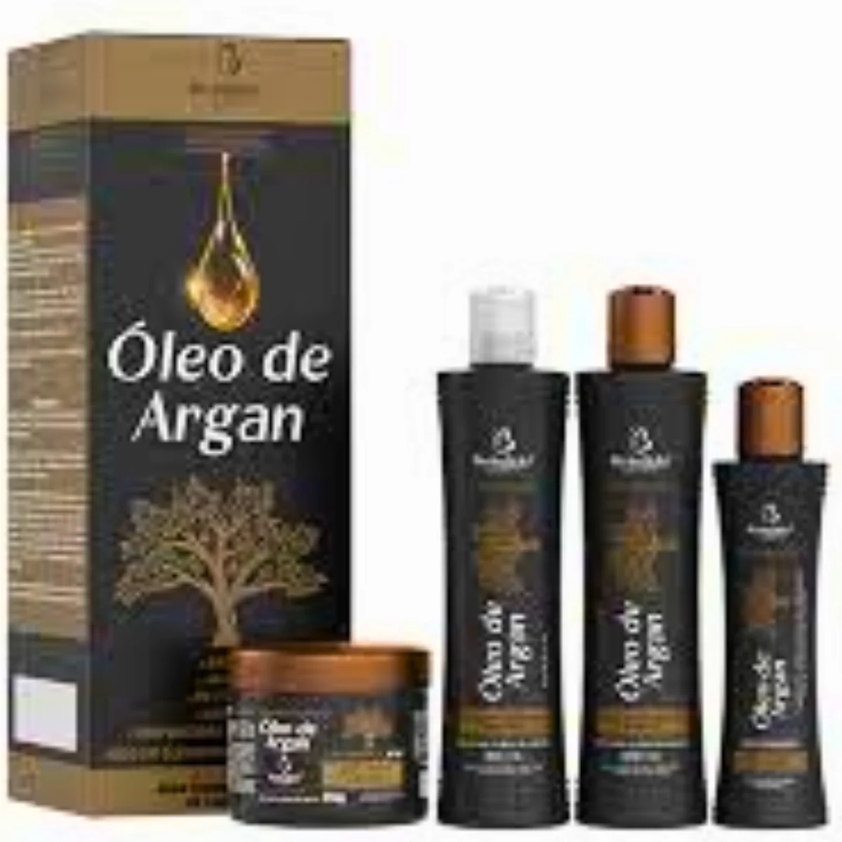 Kit Capilar Profissional Óleo de Argan da Bio Instinto Tratamento Intenso e Cuidados com o Cabelo