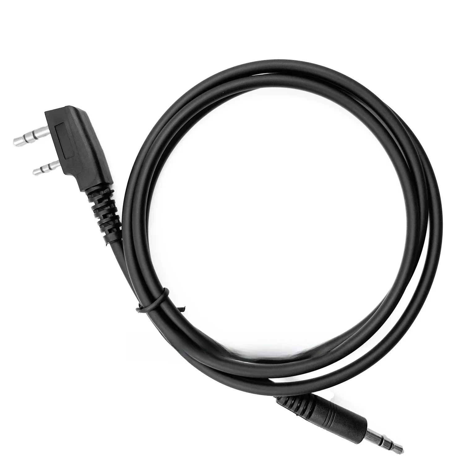 Kabel połączeniowy typu K z 2 pinami na 3,5 mm AUX Audio 1 m do BAOFENG QUANSHENG TYTera KENWOOD WOXUN PUXING WLAN Walkie Talkie — zdjęcie produktu 5