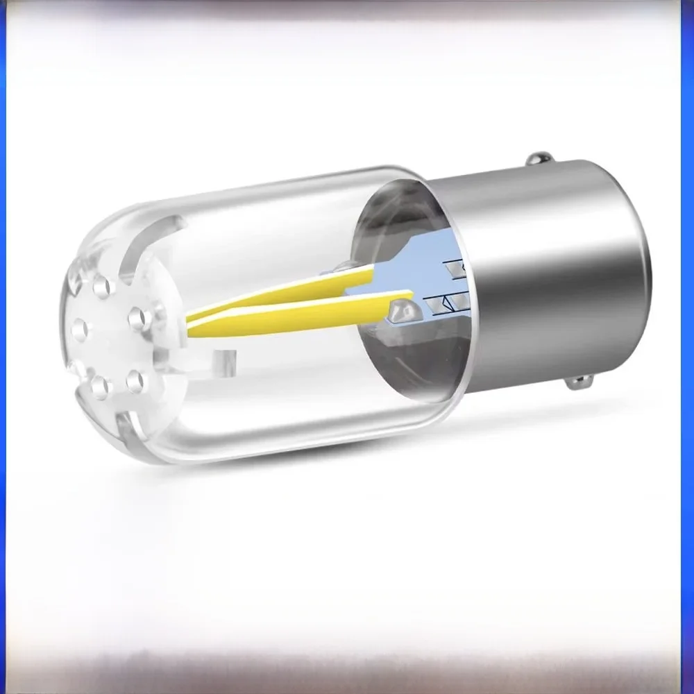 P21 5 W LED-Glühbirnen 1156 1157 BA15S BAY15D P21W R10W Auto Blinker Rückfahrscheinwerfer COB 12 V Automobil Weiß Rot Gelb