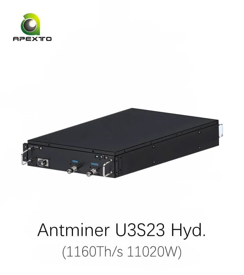 

BEST PRICE FOR Bitmain Antminer U3S23Hyd. 1160Th 11020W Bitcoin Miner Hydro Cooling