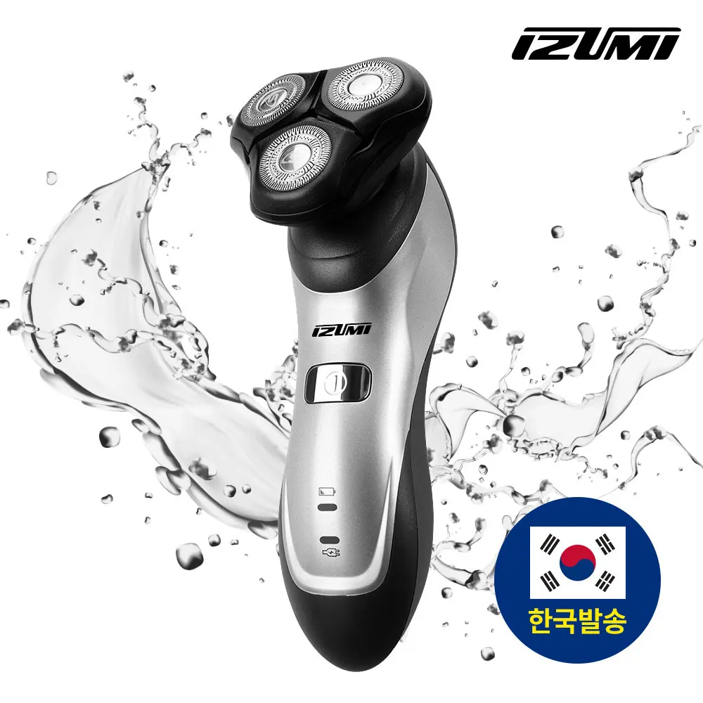 이즈미 프리미엄 리픽스 3중날 방수 전기면도기(실버)