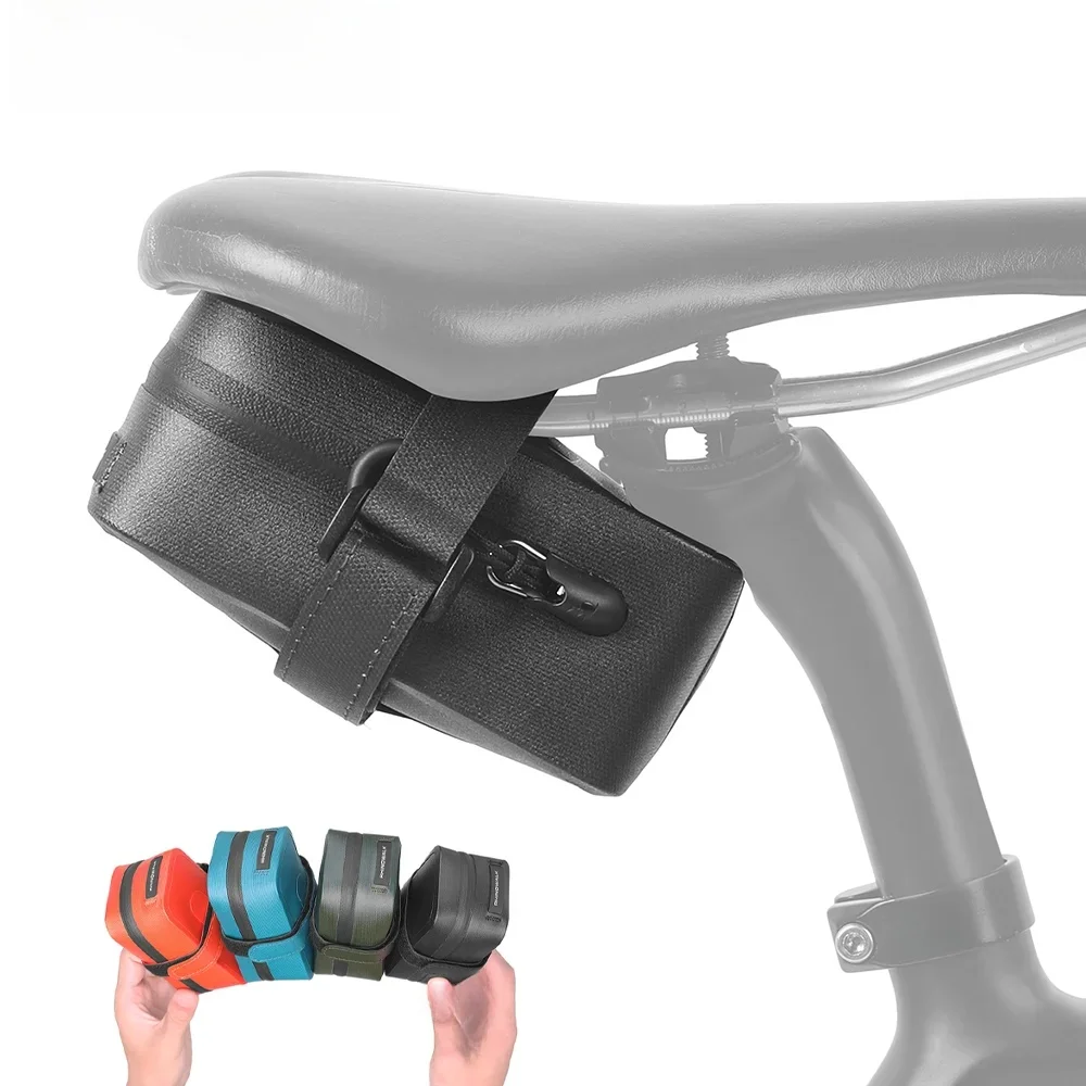 AliExpress Rhinowalk Bicycle Saddle Bag 0.4L Portable Bike Seatpost Bag Waterproof Tail Seat Bag Universal Cycling Seat Pouch Rear Pack