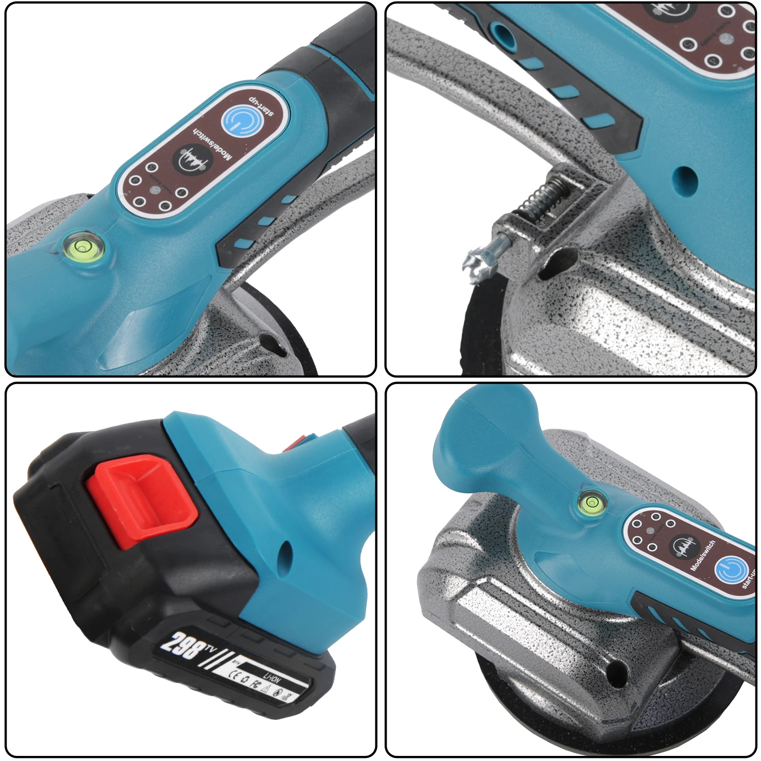 Keramikfliesen-Vibrationsmaschine Fliesen-, Marmorplatten- und Schwerlastmaterialien-Hebewerkzeug 5-stufig Einstellbare Geschwindigkeit Maximale Adsorptionskapazität 50KG