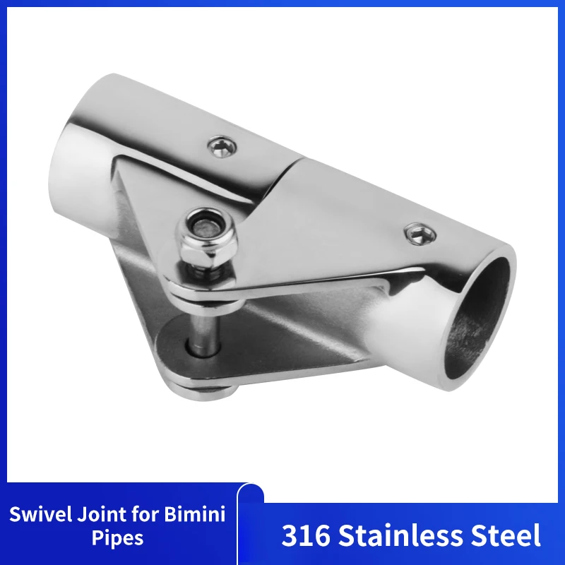 

22mm/25mm 316 Stainless Steel Boat Folding Swivel Pipe Connector Rail Tube Pipe Fittings for Marine Yacht Boat