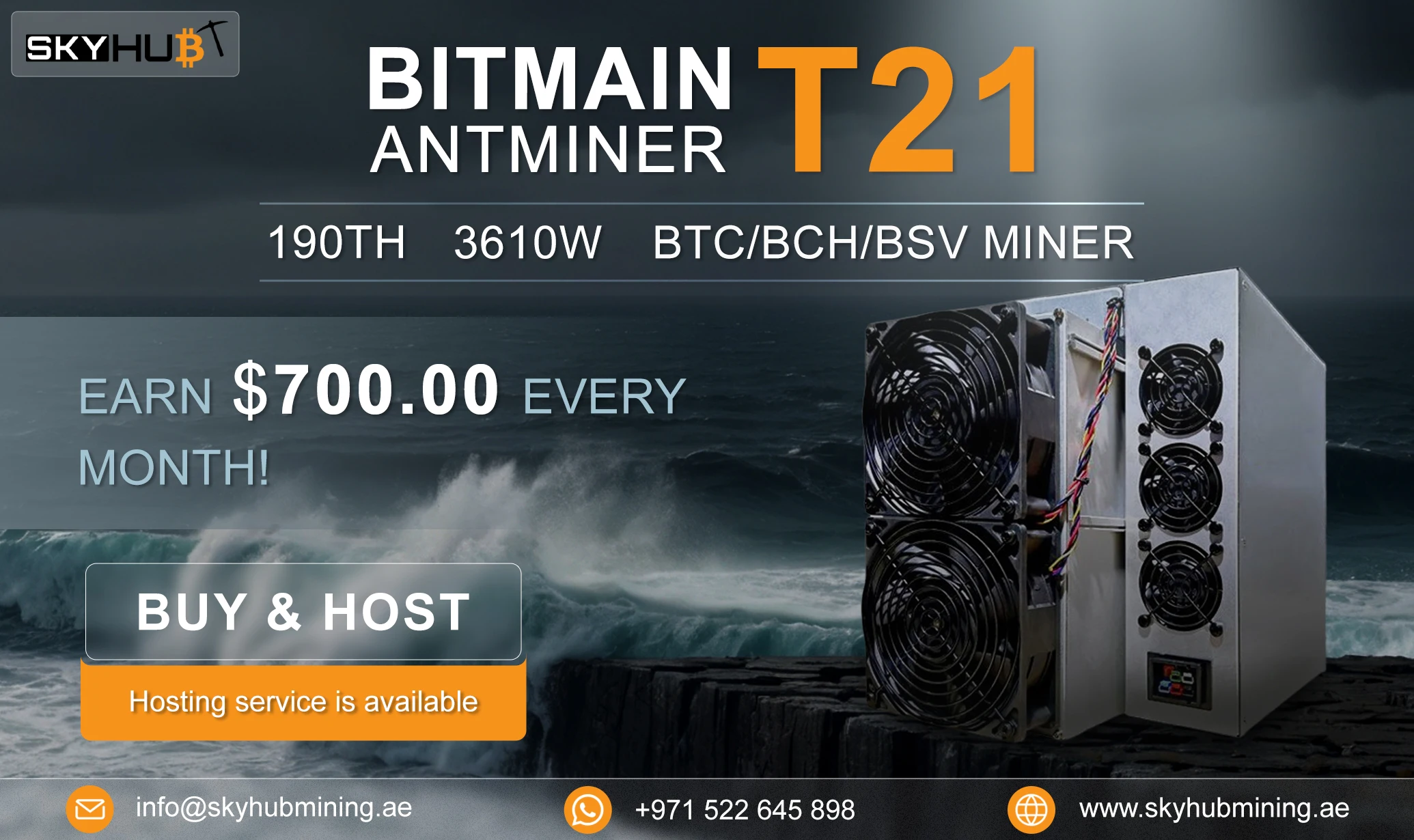 Bitmin-Antminer T21 ، 190TH s ، 49 W ، Bitcoin Miner ، أجهزة تشفير قوية ، شحن ساخن